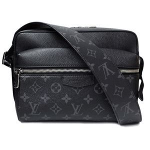 Taigarama Outdoor Messenger PM  Diagonal Monogram Eclipse Black